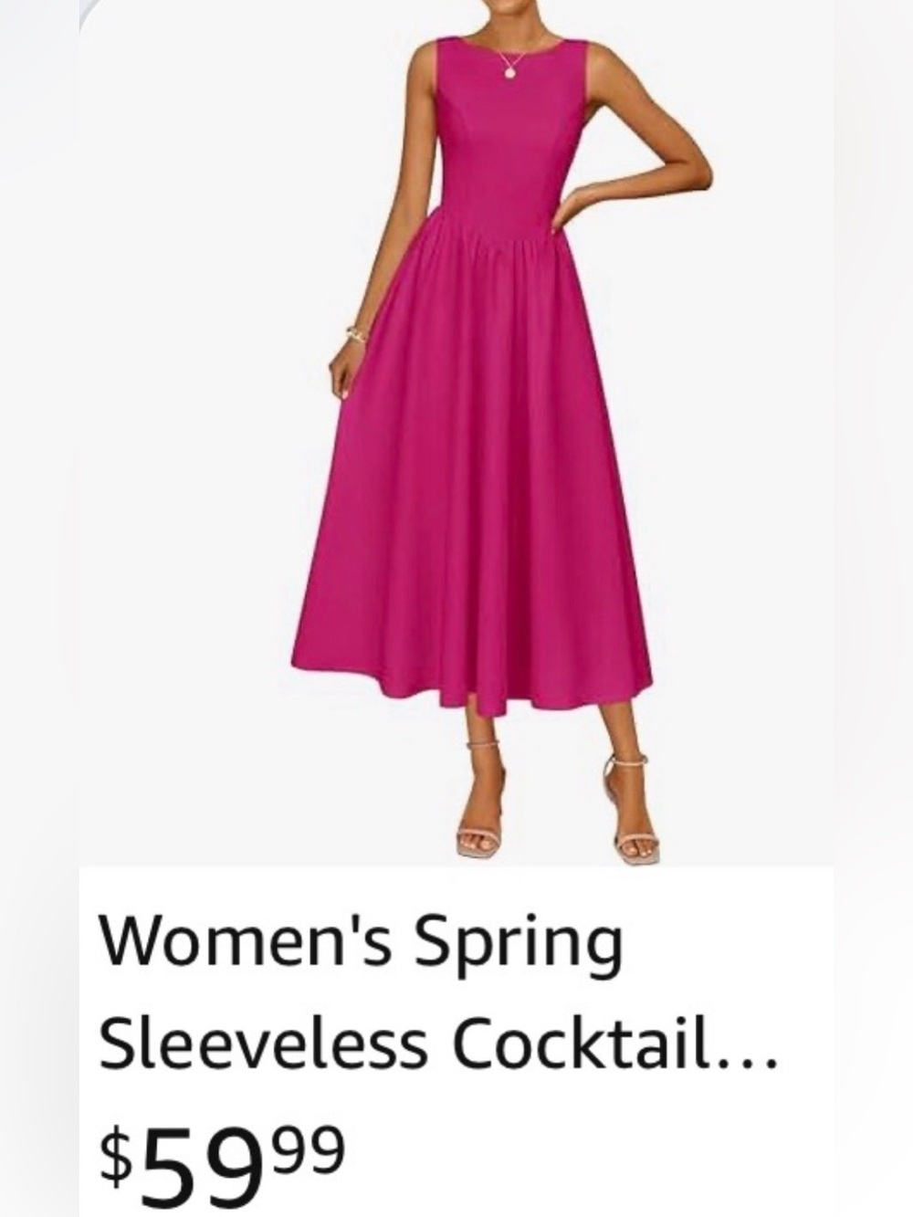 Pink Cocktail Dress